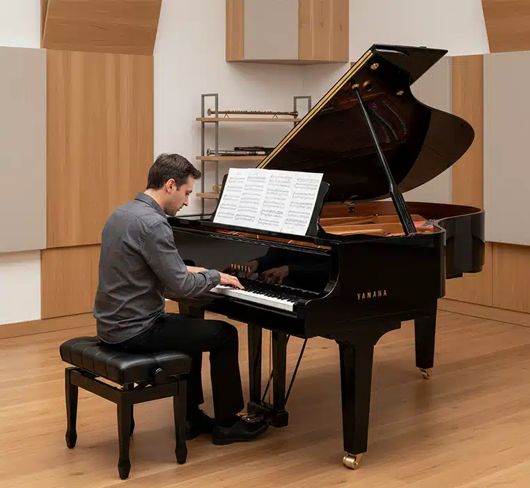 yamaha c3x piano à queue en option : silent, transacoustic, disklavier