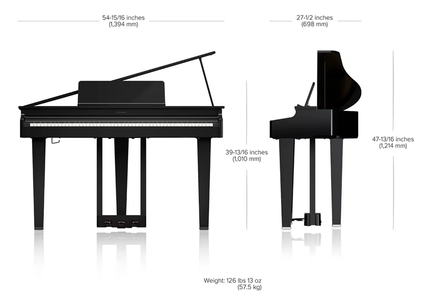 roland gp 3 piano à queue numérique