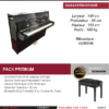yamaha m5j noir laqué piano droit