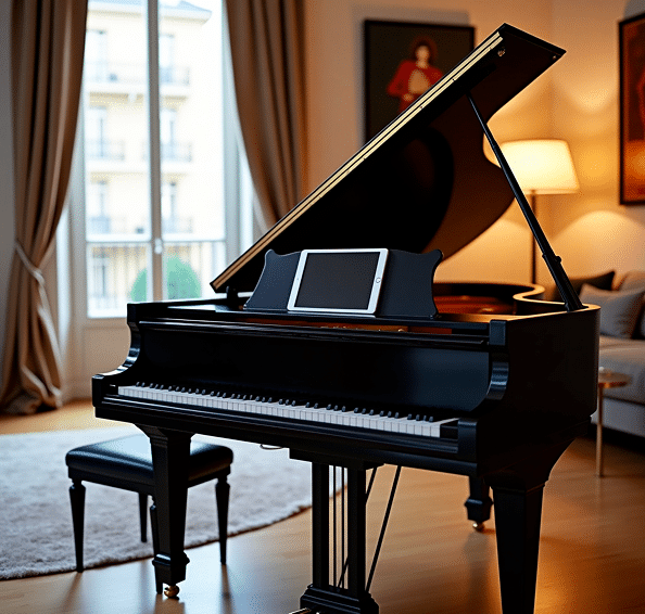 piano à queue avec ipad offret