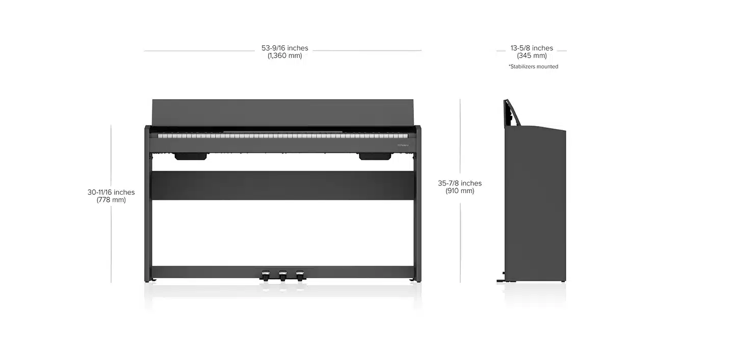 roland f107 piano numérique meuble